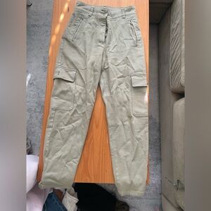 Wilfred Khaki Straight Leg Cargo Pants